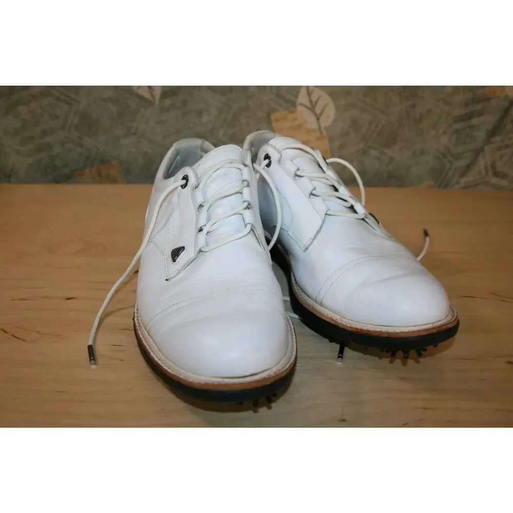 Cuater White Leather Golf Shoes Men's 10.5 M